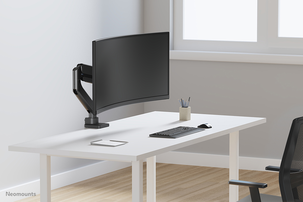 Neomounts DS70PLUS-450BL1 Braccio per monitor 17-49" - molla a gas - Topfix - 180°-stop
